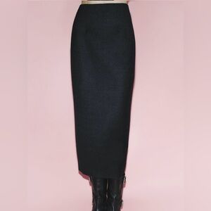 Zara Charcoal Midi Skirt